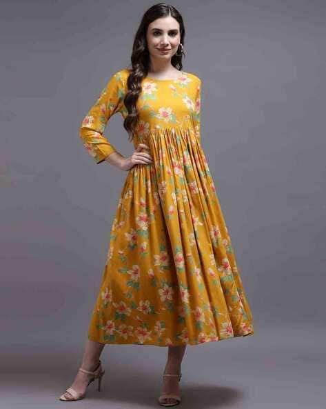 Buy Sapphire Green Janet Floral Gown Online - RI.Ritu Kumar International  Store View