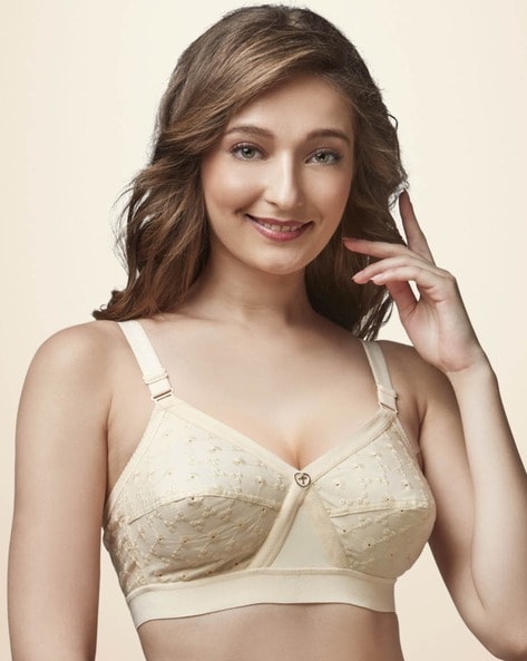 Textured Total-Support Bra