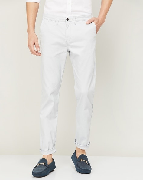 Slim Fit Flat-Front Chinos