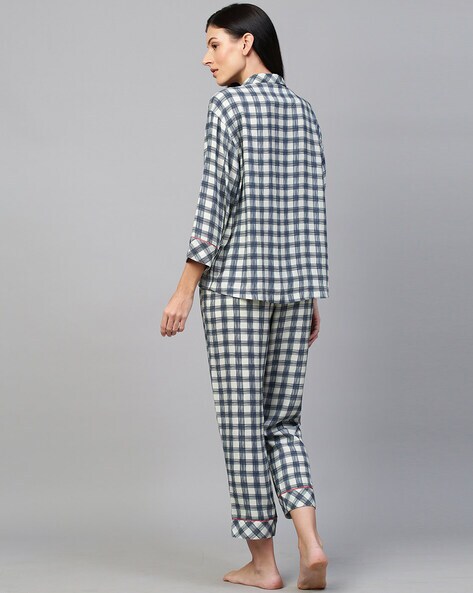 Womens best sale gingham pyjamas