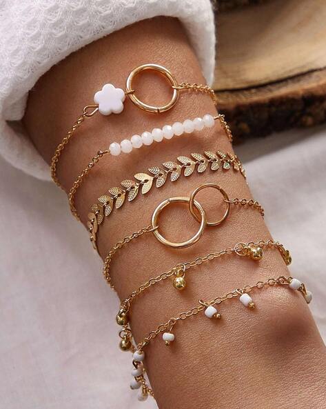 Set of Three Beaded Bracelets for Women – JewelryByTm