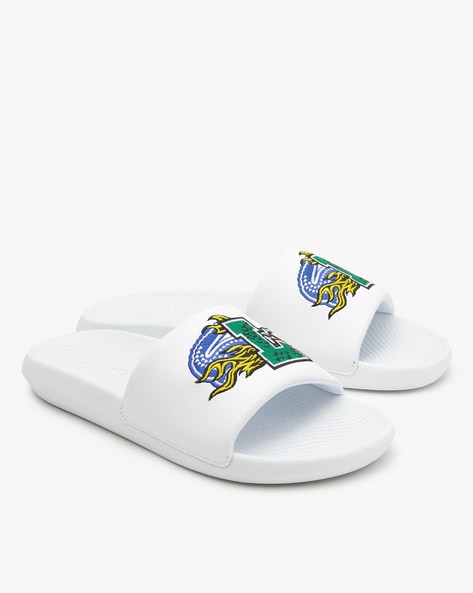 Smadre skildring Urskive Buy White Flip Flop & Slippers for Men by Lacoste Online | Ajio.com
