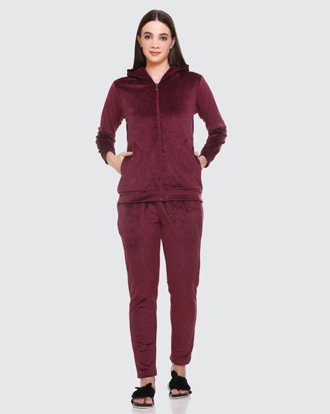 Velvet night suits hot sale for womens