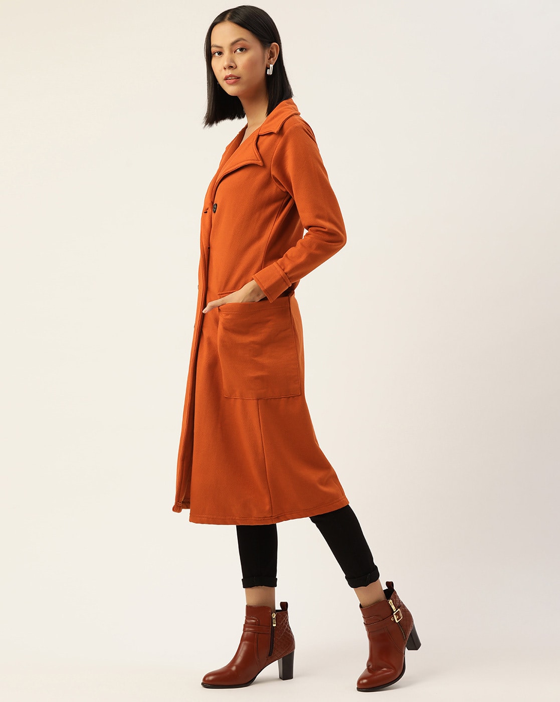 Womens rust sales coat