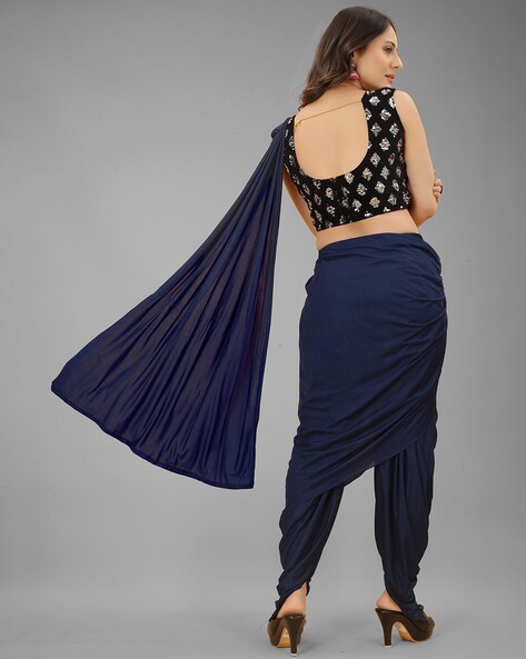 Savannah Dhoti Pant Saree & Kyoto blazer – Margi