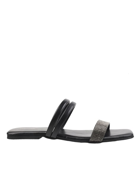 Women's slim Horsebit flat sandal in white leather | GUCCI® US