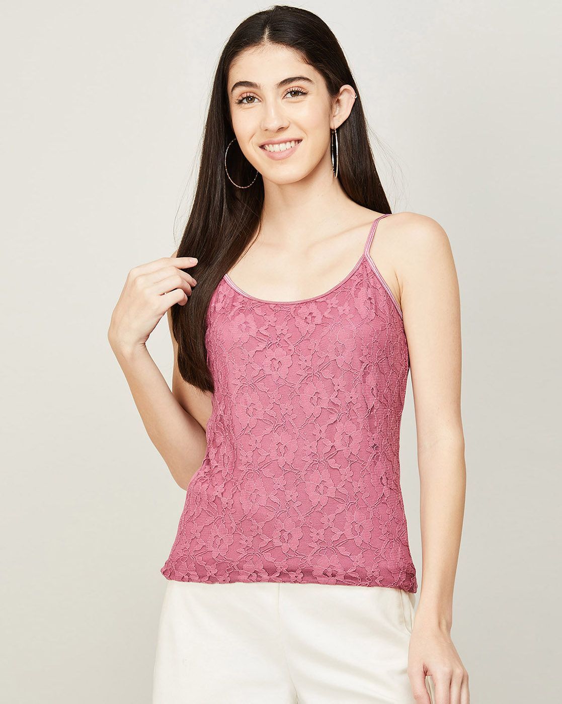 Buy Pink Tops for Women by CODE by Lifestyle Online | Ajio.com