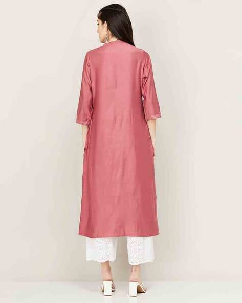 Buy Pink Kurtas & Kurtis for Women by MELANGE BY LIFESTYLE Online