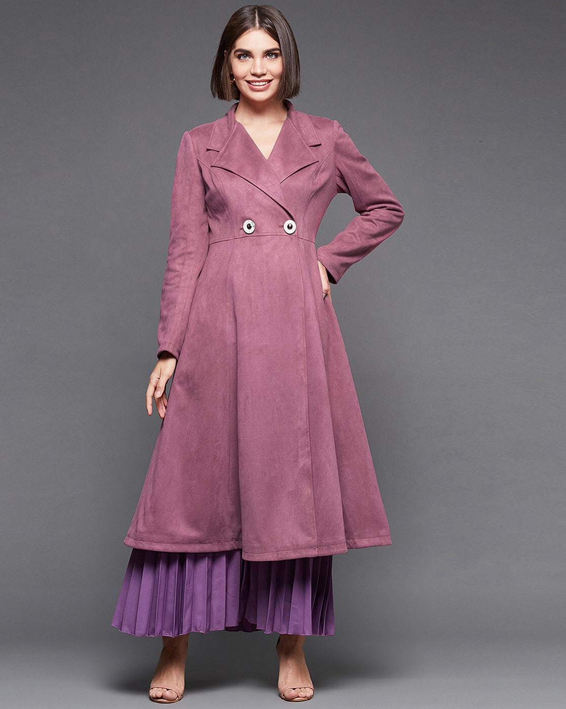 Buy Purple Jackets Coats for Women by MISS CHASE Online Ajio