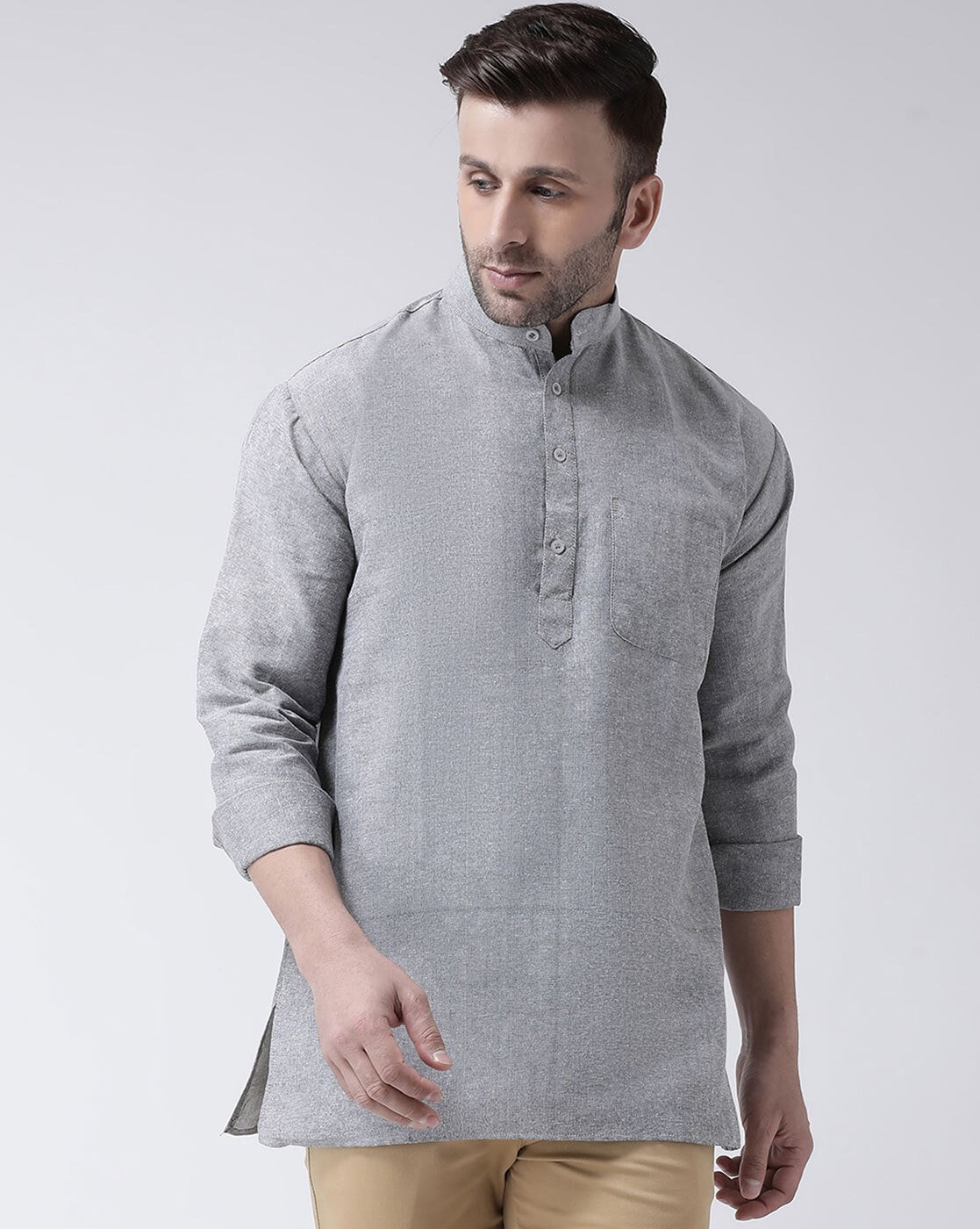 stand collar kurta for mens