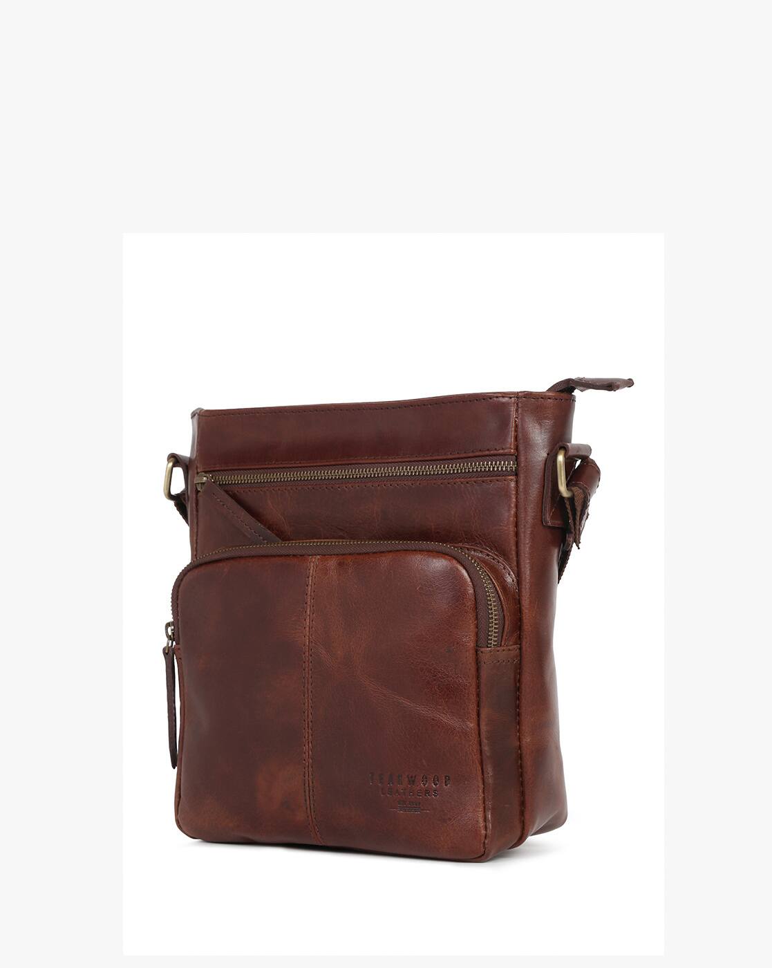 Buy Brown Fashion Bags for Men by TEAKWOOD LEATHERS Online