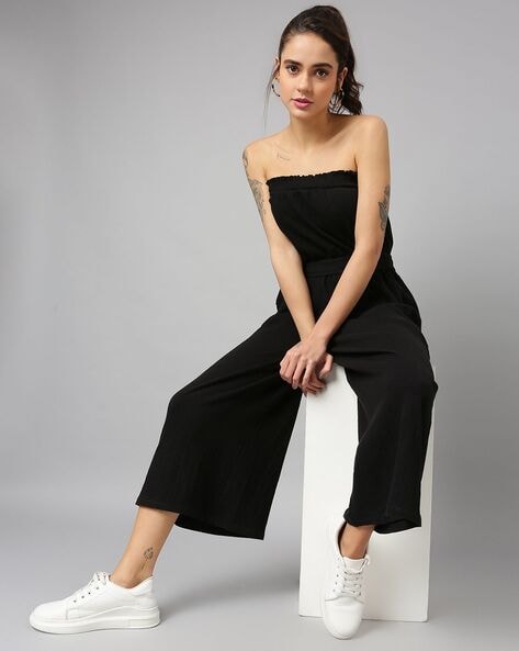 American Eagle Jumpsuits : Buy American Eagle WoWomen White One Shoulder Jumpsuit  Online | Nykaa Fashion