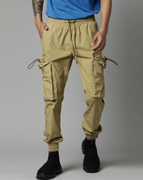 Slim Fit Flat-Front Cargo Jogger Pants