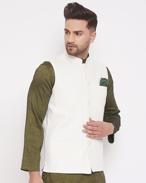 Buy Black Solid Men Nehru Party Wear Jacket Cotton Wool for Best Price,  Reviews, Free Shipping