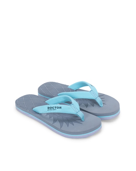 Buy Grey Flip Flop Slippers for Women by Doctor Extra Soft