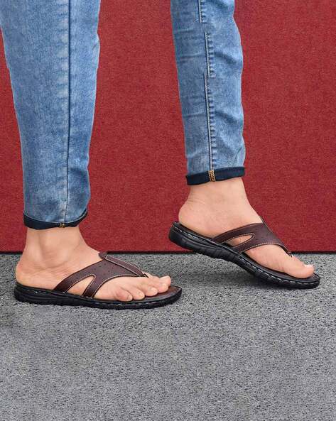 Buy Brown Flip Flop Slippers for Men by APPELON SHOES Online