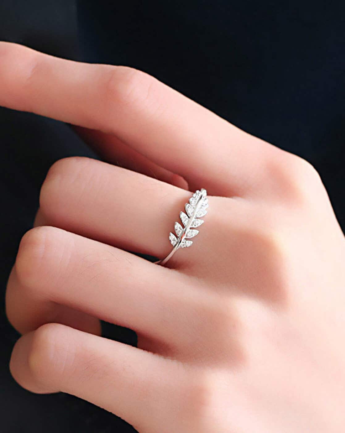 Stylish silver rings discount