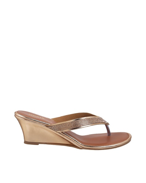 Buy Rose Gold Heeled Sandals for Women by Metro Online | Ajio.com