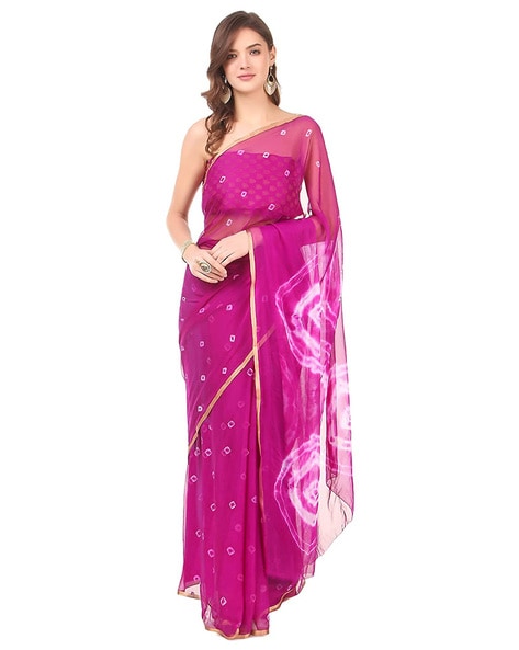 Laxmipati 6581 Chiffon Saree (Pink) in Ichalkaranji at best price by Jyoti  Sarees - Justdial