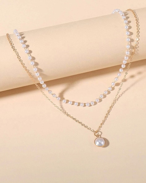 GetUSCart- LittleB Simple Choker Heart Pendant Necklace for women and  girls. (Silver)
