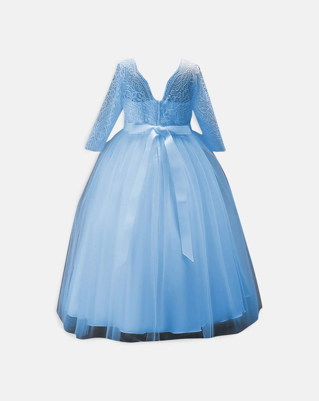 Hopscotch Amazon Baby Blue Dress Buy Blue Dresses Frocks For Girls