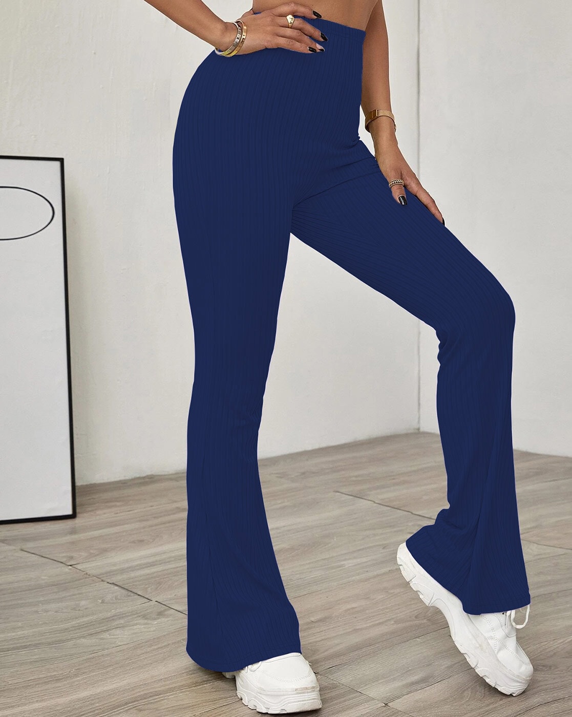 Buy DOLCE CRUDO Blue Flared Fit High Rise Jeans for Women's Online @ Tata  CLiQ