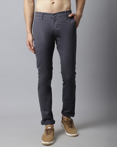 Buy Cantabil Men Dark Green Solid Casual Trousers Online at Best Prices in  India - JioMart.