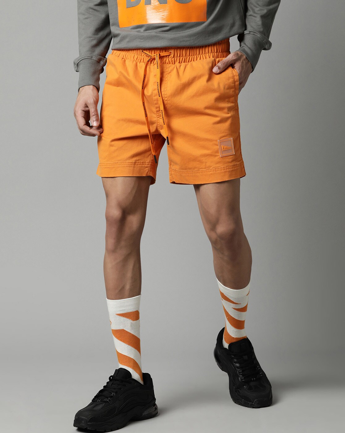 Mens Orange Shorts