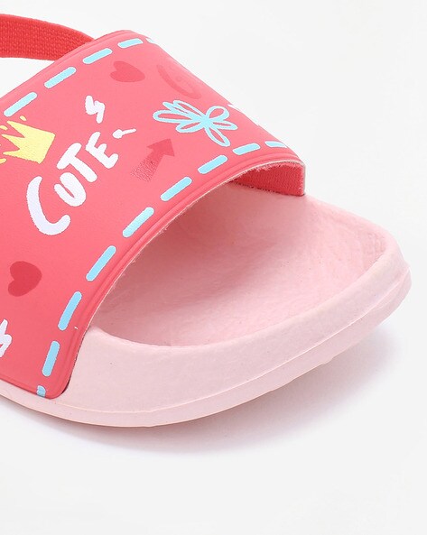 Girls sling back discount slippers