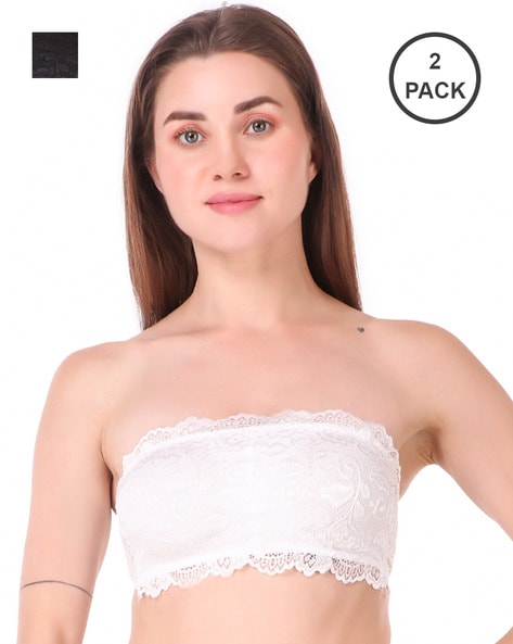 Luxury Lace Non-Wired Bra in White