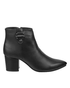 Ankle-Length Heeled Boots-image-48