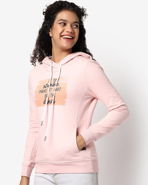 Buy Pink Sweatshirt Hoodies for Women by Campus Sutra Online