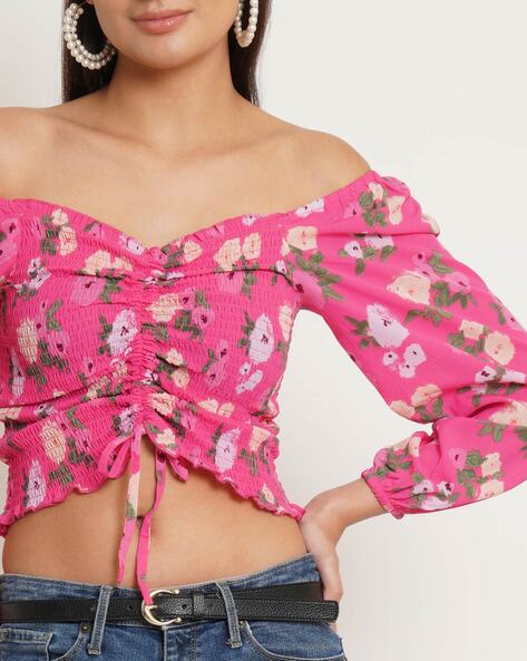 Crop Top - Pink/patterned - Ladies