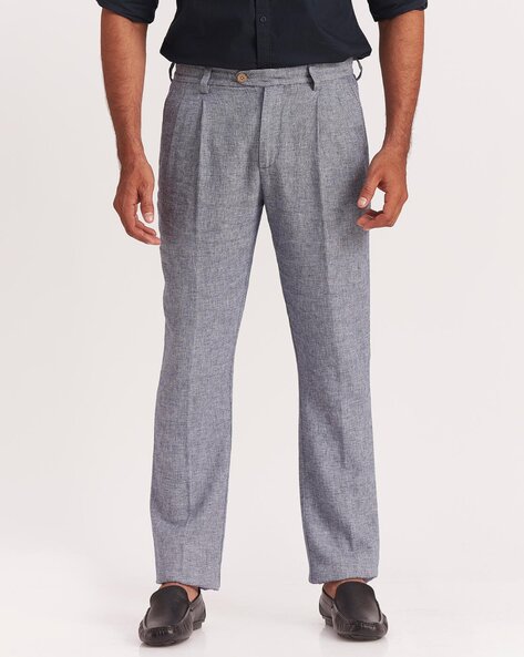 John Lewis Wool Flannel Suit Trousers Grey 32R