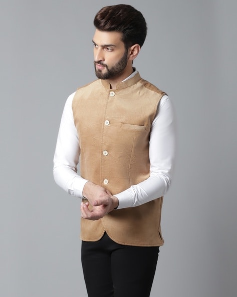 Beige color waistcoat best sale