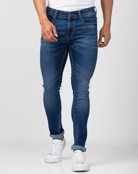 Spykar Mid-Wash Skinny Fit Jeans