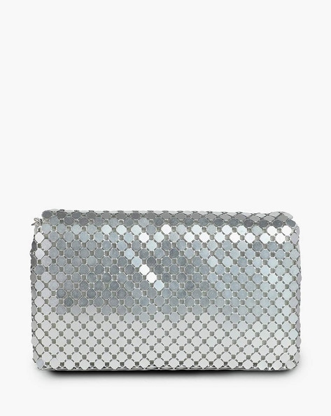 Embellished Clutch Bag with Chain