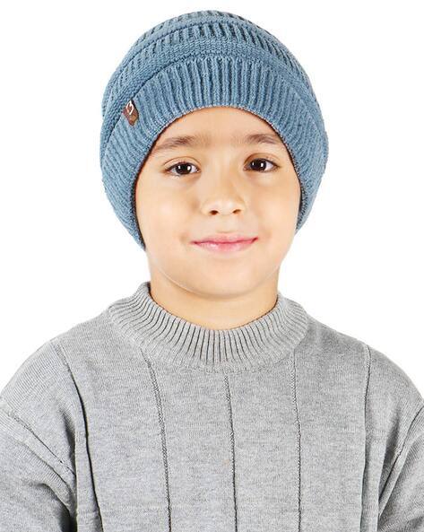 Buy Blue Caps Hats for Boys by Bharatasya Online - Main Image