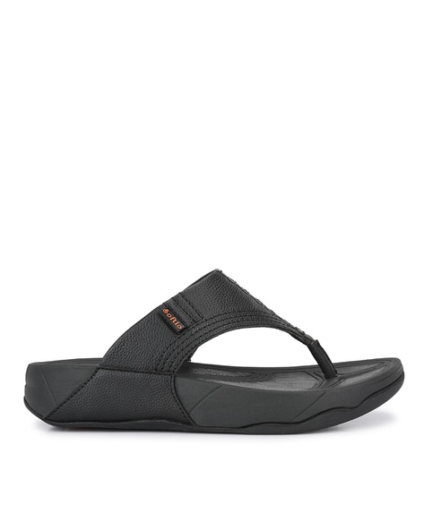 Buy Black Flip Flop Slippers for Men by SOFTIO Online Ajio