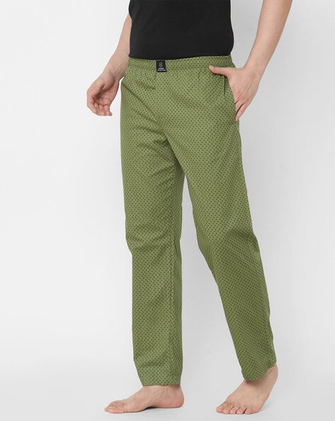 Buy Urban Hug Men's Green Printed Regular Fit Pyjamas Online in India at  Bewakoof