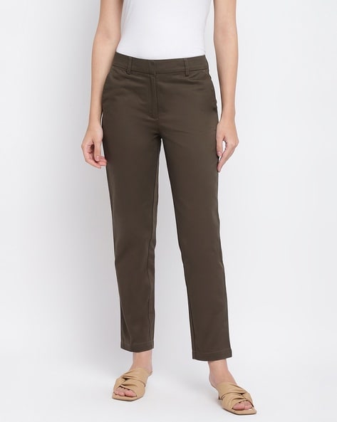 Buy Red Trousers & Pants for Women by Fabindia Online | Ajio.com