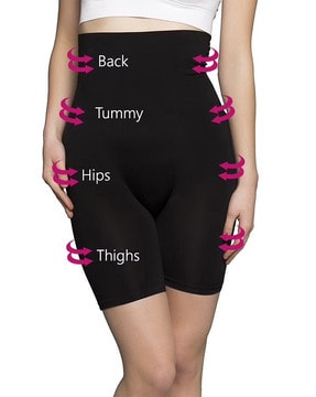 Black Solid Tummy Hip And Thigh Shapewear 2838046.htm - Buy Black Solid  Tummy Hip And Thigh Shapewear 2838046.htm online in India