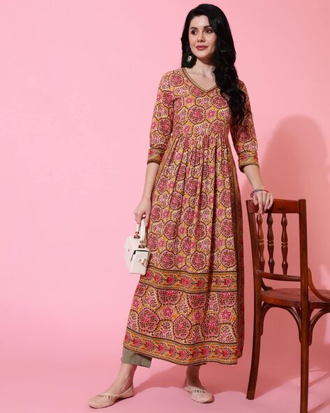 Wine Festive Kurtis Online Shopping for Women at Low Prices