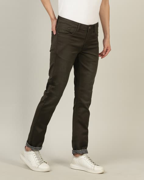 Buy Olive Green Jeans for Men by CROCODILE Online