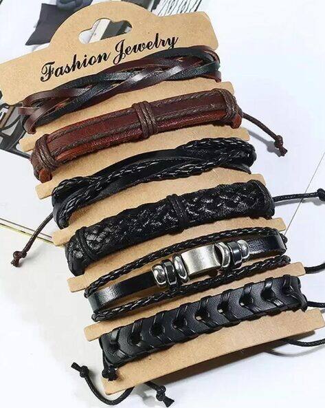 Oomph BSSK28-Set of 6 Adjustable Wrap Bracelets