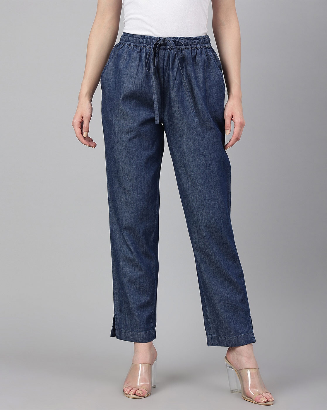 Amazon.com: ZHIZAIHU Kids Girl's Blue Jeans Elastic Waist Wide Leg Jeans  Children Baggy Pants Casual Denim Pants 2~12 Years (Blue, 2-3 Years):  Clothing, Shoes & Jewelry