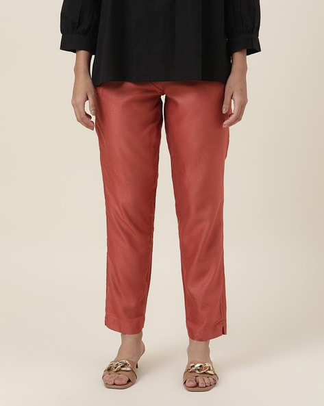 Ankle-Length Pants with Insert Pockets Price in India