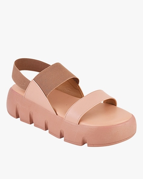 Buy Nude Heeled Sandals for Women by Everqupid Online Ajio