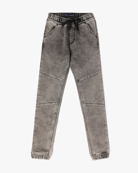 Pepe Jeans Boys Paneled Mid-Wash Jeans