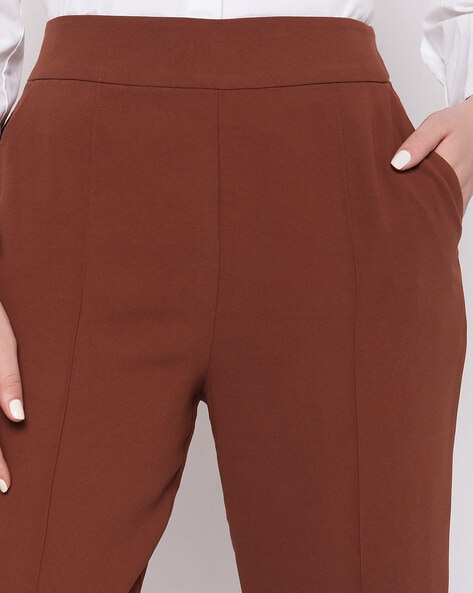 Buy Brown Trousers & Pants for Women by Vero Moda Online